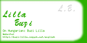 lilla buzi business card